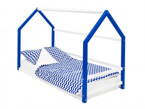 Детская кровать-домик Монтессори Svogen сине-белый в Кунгуре - kungur.magazinmebel.ru | фото - изображение 1