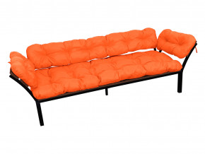 Диван Дачный с подлокотниками оранжевая подушка в Кунгуре - kungur.magazinmebel.ru | фото