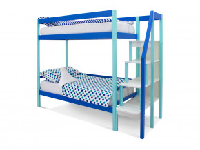 Двухъярусная кровать Svogen мятно-синий в Кунгуре - kungur.magazinmebel.ru | фото