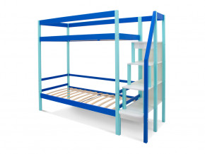 Двухъярусная кровать Svogen мятно-синий в Кунгуре - kungur.magazinmebel.ru | фото - изображение 2