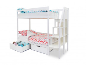 Двухъярусная кровать Svogen с ящиками белый в Кунгуре - kungur.magazinmebel.ru | фото - изображение 2