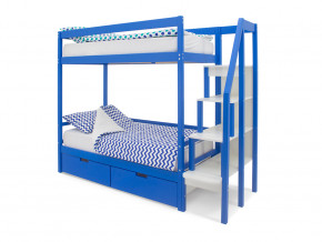 Двухъярусная кровать Svogen с ящиками синий в Кунгуре - kungur.magazinmebel.ru | фото