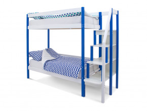 Двухъярусная кровать Svogen сине-белый в Кунгуре - kungur.magazinmebel.ru | фото - изображение 1