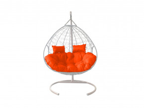 Кокон Для двоих с ротангом оранжевая подушка в Кунгуре - kungur.magazinmebel.ru | фото - изображение 1