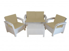 Комплект уличной мебели Yalta Premium Terrace Set белый в Кунгуре - kungur.magazinmebel.ru | фото