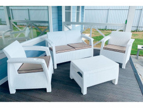 Комплект уличной мебели Yalta Terrace Set белый в Кунгуре - kungur.magazinmebel.ru | фото