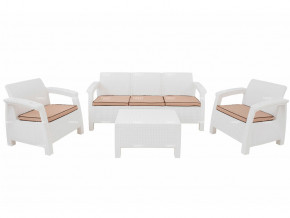 Комплект уличной мебели Yalta Terrace Triple Set белый в Кунгуре - kungur.magazinmebel.ru | фото - изображение 1