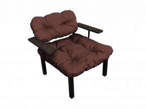Кресло Дачное коричневая подушка в Кунгуре - kungur.magazinmebel.ru | фото