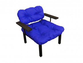 Кресло Дачное синяя подушка в Кунгуре - kungur.magazinmebel.ru | фото