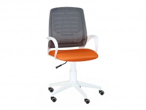 Кресло оператора Ирис white стандарт черный/оранжевый в Кунгуре - kungur.magazinmebel.ru | фото