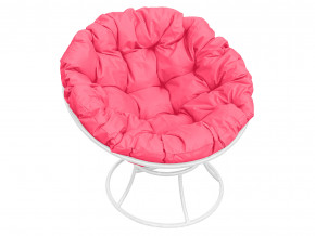 Кресло Папасан без ротанга розовая подушка в Кунгуре - kungur.magazinmebel.ru | фото