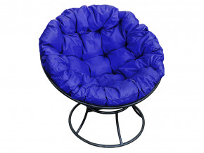 Кресло Папасан без ротанга синяя подушка в Кунгуре - kungur.magazinmebel.ru | фото - изображение 1