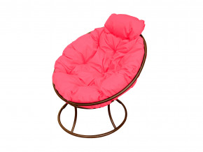 Кресло Папасан мини без ротанга розовая подушка в Кунгуре - kungur.magazinmebel.ru | фото