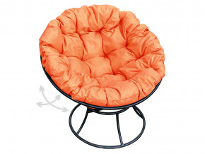 Кресло Папасан пружинка без ротанга оранжевая подушка в Кунгуре - kungur.magazinmebel.ru | фото