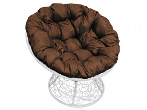 Кресло Папасан с ротангом коричневая подушка в Кунгуре - kungur.magazinmebel.ru | фото