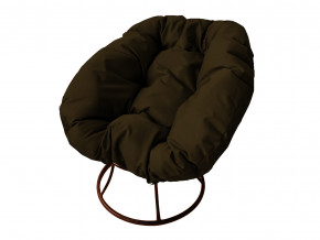Кресло Пончик без ротанга коричневая подушка в Кунгуре - kungur.magazinmebel.ru | фото - изображение 1