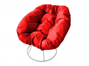 Кресло Пончик без ротанга красная подушка в Кунгуре - kungur.magazinmebel.ru | фото - изображение 1