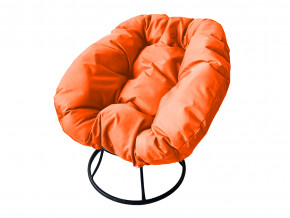 Кресло Пончик без ротанга оранжевая подушка в Кунгуре - kungur.magazinmebel.ru | фото
