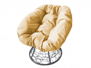 Кресло Пончик с ротангом бежевая подушка в Кунгуре - kungur.magazinmebel.ru | фото - изображение 1