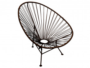 Кресло Ракушка с ротангом коричневый в Кунгуре - kungur.magazinmebel.ru | фото - изображение 1