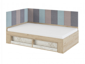 Кровать 1,2 с мягким элементом 1,2 и 2,0 Мод.2.3 в Кунгуре - kungur.magazinmebel.ru | фото