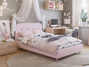 Кровать 1200 Лео велюр нежно-розовый в Кунгуре - kungur.magazinmebel.ru | фото - изображение 4