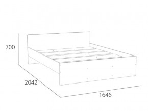 Кровать 1600 НМ 011.53 Симпл Белый Фасадный в Кунгуре - kungur.magazinmebel.ru | фото - изображение 4