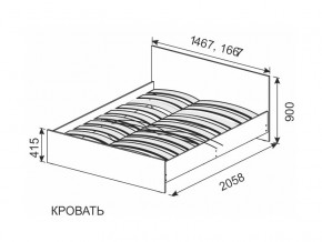 Кровать 1600х2000 ортопедическое основание в Кунгуре - kungur.magazinmebel.ru | фото