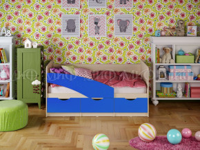 Кровать Бабочки 1600 Синий в Кунгуре - kungur.magazinmebel.ru | фото