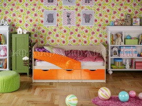 Кровать Бабочки 1800 Оранжевый металлик в Кунгуре - kungur.magazinmebel.ru | фото