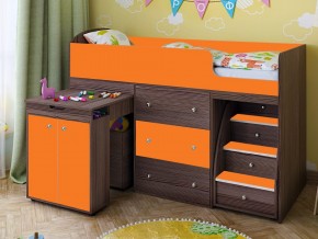 Кровать чердак Малыш 70х160 бодега-оранжевый в Кунгуре - kungur.magazinmebel.ru | фото - изображение 1