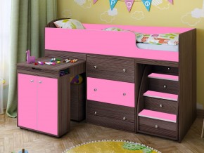 Кровать чердак Малыш 80х180 бодега-розовый в Кунгуре - kungur.magazinmebel.ru | фото