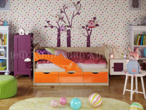 Кровать Дельфин-1 1600 Оранжевый металлик в Кунгуре - kungur.magazinmebel.ru | фото