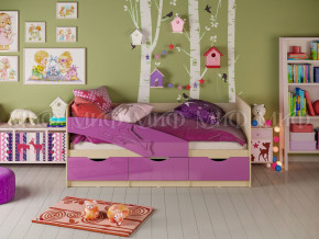 Кровать Дельфин 1600 Фиолетовый металлик в Кунгуре - kungur.magazinmebel.ru | фото