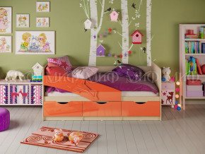 Кровать Дельфин 1600 Оранжевый металлик в Кунгуре - kungur.magazinmebel.ru | фото