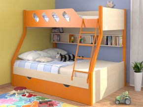 Кровать Дельта 20.02 оранжевая в Кунгуре - kungur.magazinmebel.ru | фото - изображение 1