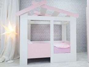 Кровать детская Теремок без ящика розовая в Кунгуре - kungur.magazinmebel.ru | фото - изображение 1