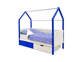 Кровать-домик мягкий Svogen с ящиками сине-белый в Кунгуре - kungur.magazinmebel.ru | фото - изображение 1
