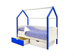 Кровать-домик мягкий Svogen с ящиками сине-белый в Кунгуре - kungur.magazinmebel.ru | фото - изображение 3