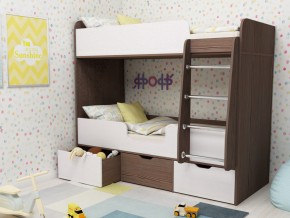 Кровать двухъярусная Малыш двойняшка бодега-белый в Кунгуре - kungur.magazinmebel.ru | фото