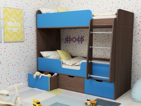 Кровать двухъярусная Малыш двойняшка бодега-голубой в Кунгуре - kungur.magazinmebel.ru | фото - изображение 1