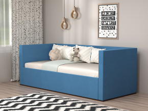 Кровать мягкая с подъёмным механизмом арт. 030 синий в Кунгуре - kungur.magazinmebel.ru | фото