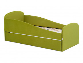 Кровать с ящиком Letmo оливковый (велюр) в Кунгуре - kungur.magazinmebel.ru | фото - изображение 1