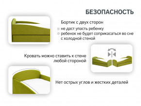 Кровать с ящиком Letmo оливковый (велюр) в Кунгуре - kungur.magazinmebel.ru | фото - изображение 13