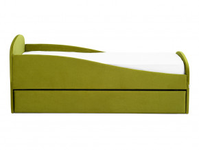 Кровать с ящиком Letmo оливковый (велюр) в Кунгуре - kungur.magazinmebel.ru | фото - изображение 6