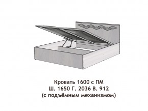 Кровать с подъёмный механизмом Диана 1600 в Кунгуре - kungur.magazinmebel.ru | фото - изображение 3