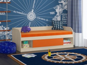 Кровать Соня 4 дуб молочный-оранжевый в Кунгуре - kungur.magazinmebel.ru | фото