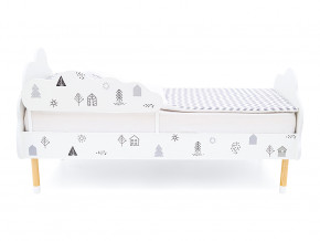 Кровать Stumpa Облако с бортиком рисунок Домики в Кунгуре - kungur.magazinmebel.ru | фото - изображение 3