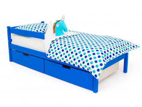 Кровать Svogen classic с ящиками и бортиком синий в Кунгуре - kungur.magazinmebel.ru | фото