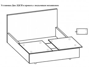 Кровать Токио норма 140 с механизмом подъема и дном ЛДСП в Кунгуре - kungur.magazinmebel.ru | фото - изображение 5